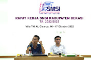 Raker SMSI Kabupaten Bekasi di Cisarua Bahas Program Media Partner 