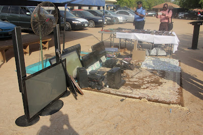 Parade of 48 suspected gangs of kidnappers/armed robbers alongside other criminals by CSP Jimoh Moshood 