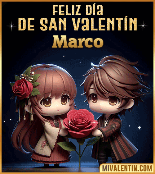 Imagen Gif feliz día de San Valentin Marco