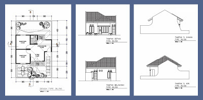 Denah Rumah Type 36/90  Desain Denah Rumah Terbaru 