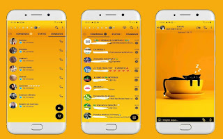 Yellow Coffee Theme For YOWhatsApp & Fouad WhatsApp By Leidiane