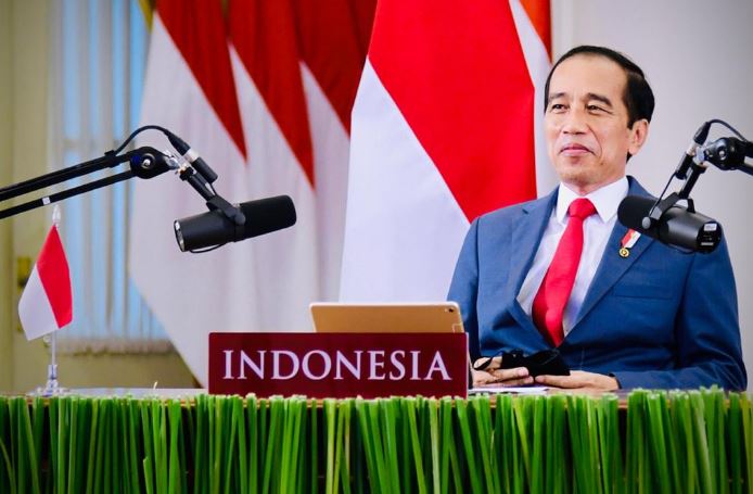 Jokowi promotes omnibus law to global business leaders in WEF dialogue