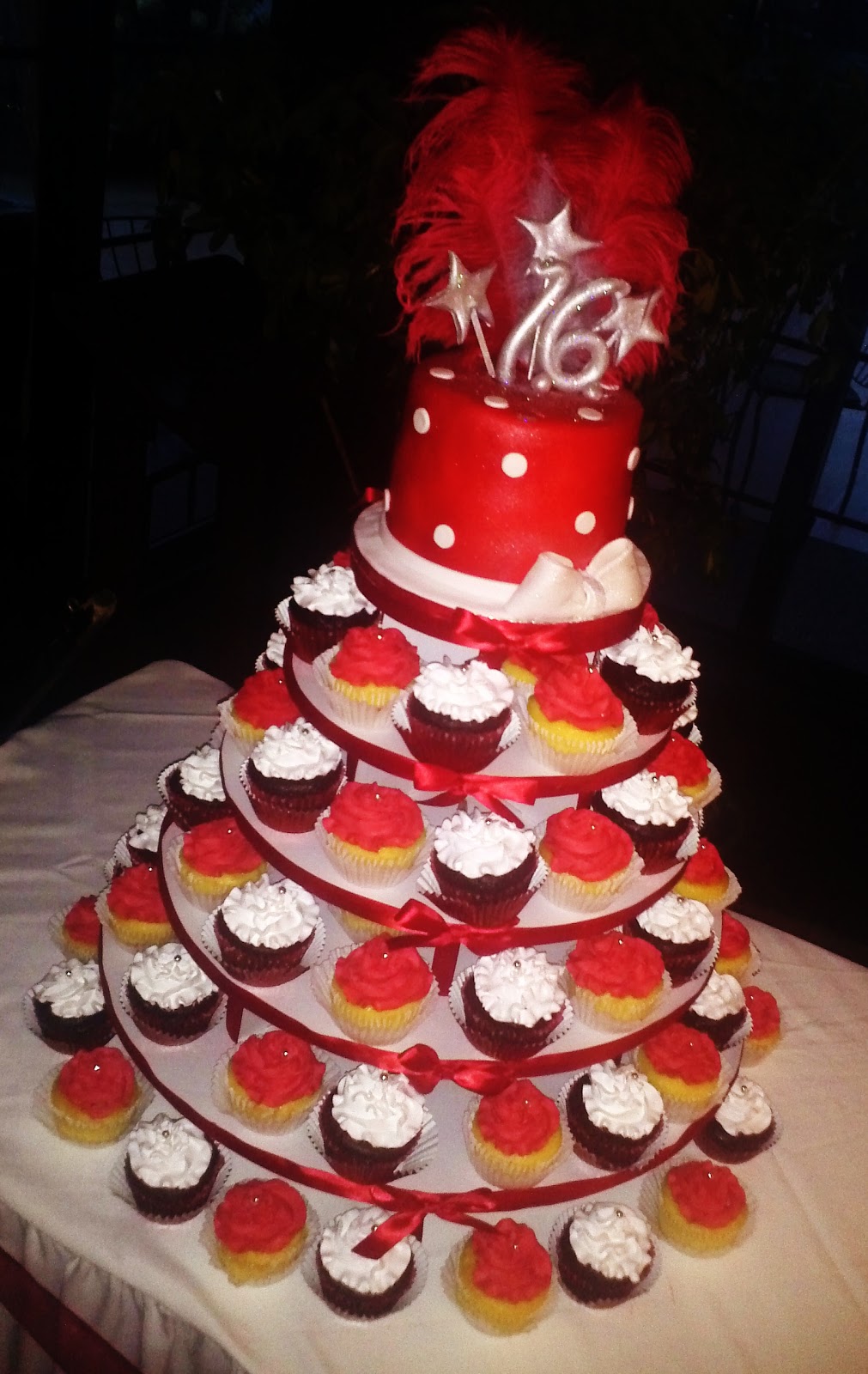 Sweet 16 Cupcake Cakes