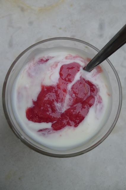 Rhubarb Yoghurt Fool