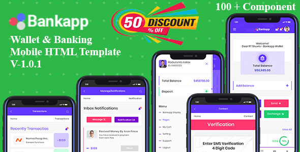 Bankapp HTML Mobile Template 