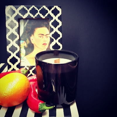 Frida Kahlo, candle, chilli, bone inlay, altar