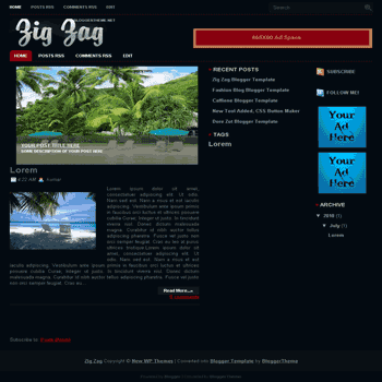 free blogger template convert wordpress theme to blogger template Zig Zag blogger template