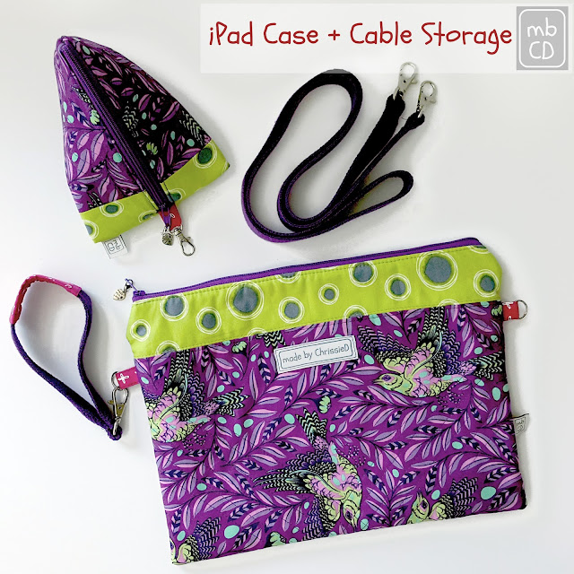 iPad Case and Cable Storage by www.madebyChrissieD.com