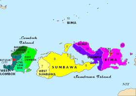 Peta Kabupaten dan Kota di Provinsi Nusa Tenggara Barat