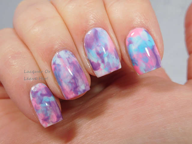 Smoosh mani with Spellbound Nails Galaxy Nails collection