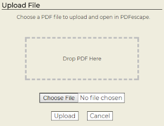 PDF ESCAPE UPLOAD