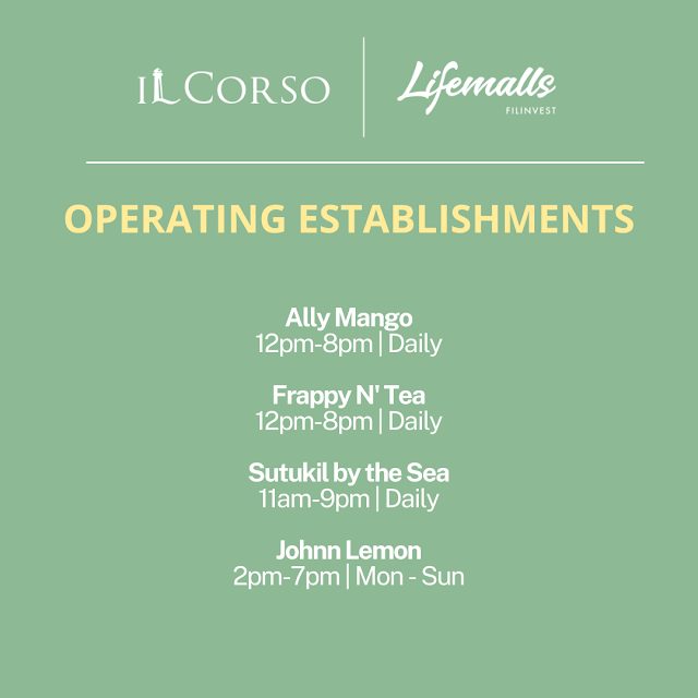 IL Corso Food Yard Operating Hours Ally Mango Etc