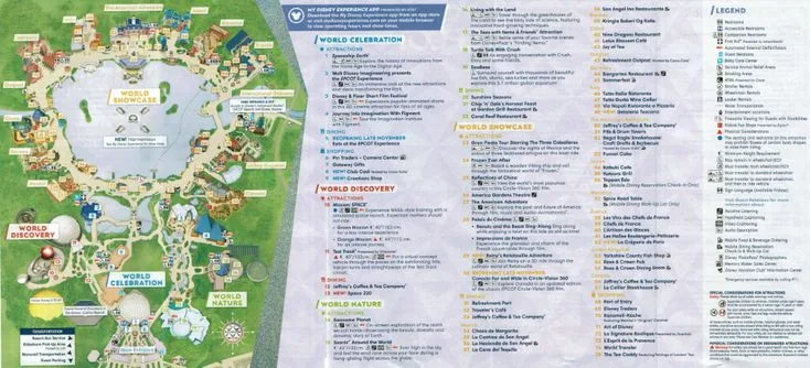 Guide to epcot map 2023