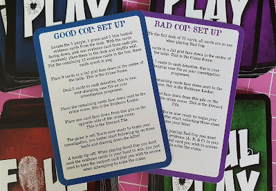 Foul Play Murder Mystery Card Game good cop bad cop set up cards