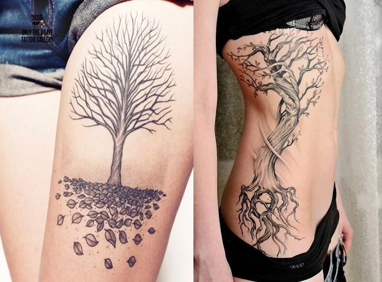 BELLOS TATUAJES DE ÁRBOLES CON MUCHO SIGNIFICADO