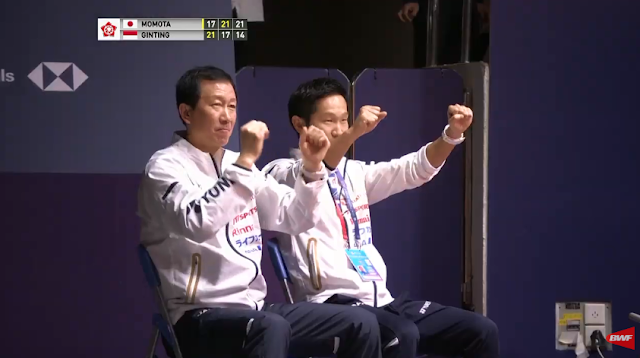 Reaksi pelatih Jepang. Foto BWFWordTV