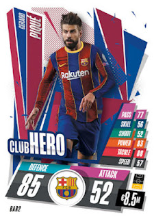 Topps Match Attax 2020-2021 FC Barcelona Set