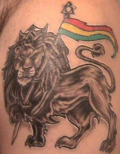 arowana tattoo. iranian lion tattoo by dublin