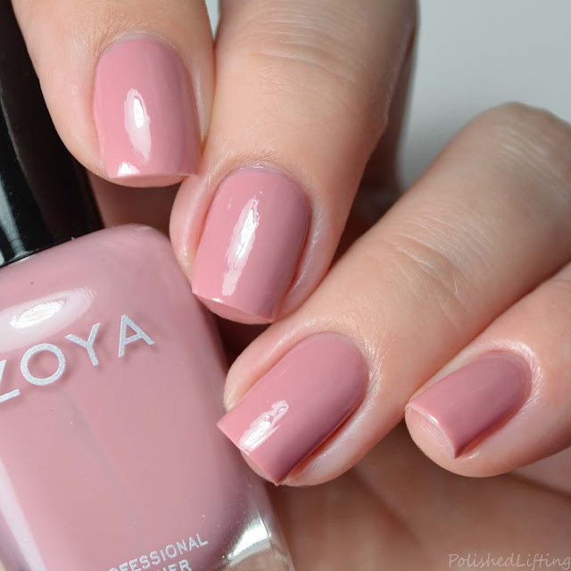 dusty pink nail polish