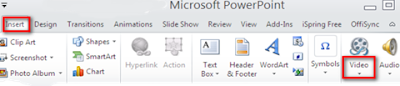 insert video to powerpoint 2010