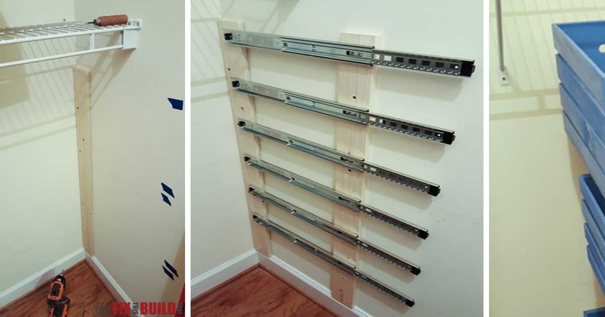 How to Build Floating Closet Storage Boxes - DIY Craft Projects