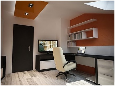 Office at home for 2 people and a waiting area