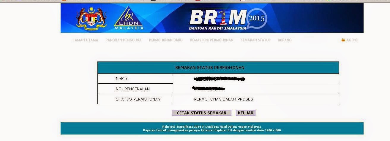 Check status brim 2015 semak brim 2015 review ebooks