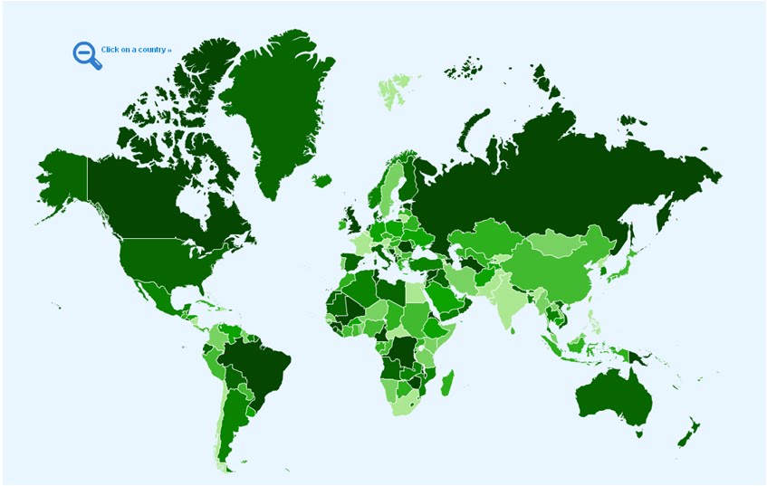 el mapa mundial. mapa mundi. encontramos um