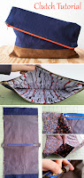 DIY Fold Over Clutch pattern and tutorial