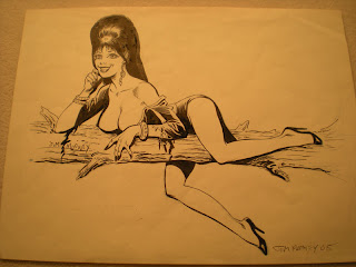 Elvira pinup by Jim Mooney