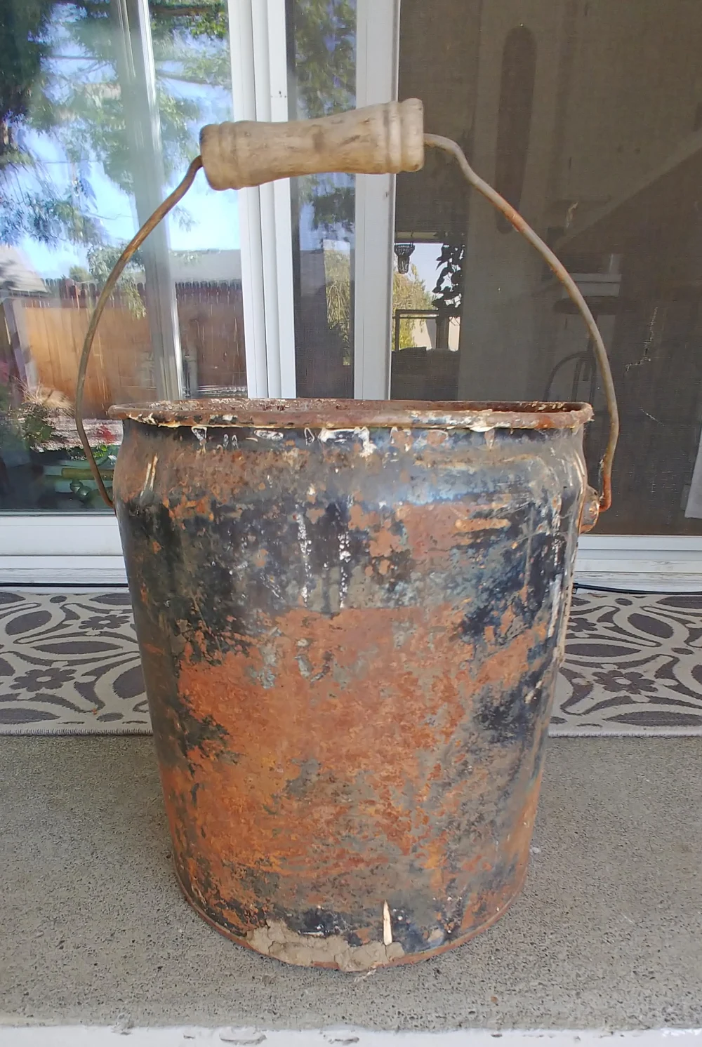 rusty bucket