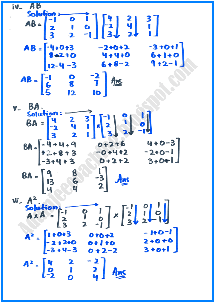 matrices-and-determinants-exercise-19-1-mathematics-10th