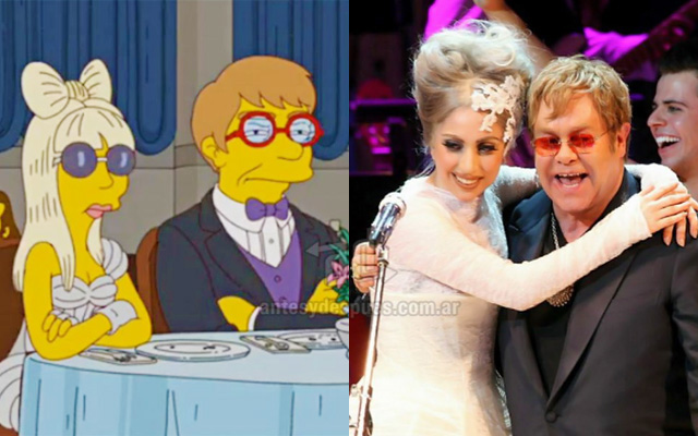 artis selebritis dalam kartun simpsons
