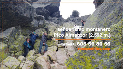 Pico Almanzor (2.592 msnm.) con tu grupo de Montaña - escapadillas.com