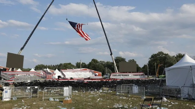 The rally grounds where the shooting took place