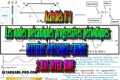 Activités N°1 Les ondes mécaniques progressives périodiques, 2 bac inter biof PDF ( les cours de soutien ), Physique chimie, 2 bac inter, sciences biof, PDF, BIOF, baccalauréat international maroc, baccalauréat international, BAC, 2 éme Bac, Exercices, Cours, devoirs, examen nationaux, exercice, filière, 2ème Baccalauréat, cours gratuit, cours gratuit en ligne, cours particuliers, cours à domicile, soutien scolaire à domicile, les cours particuliers, cours de soutien, les cours de soutien, cours online, cour online.