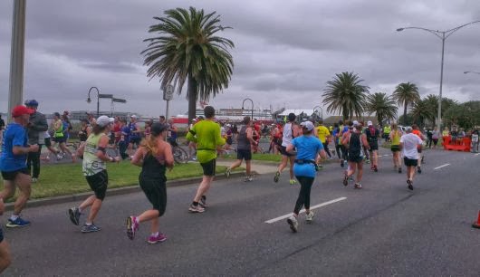 The turnaround point near Station Pier in Port Melbourne