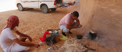 Wadi Rum, hora de comer.