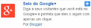 Selo do Google Plus no Blogger