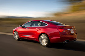 Rear 3/4 view of 2014 Chevrolet Impala