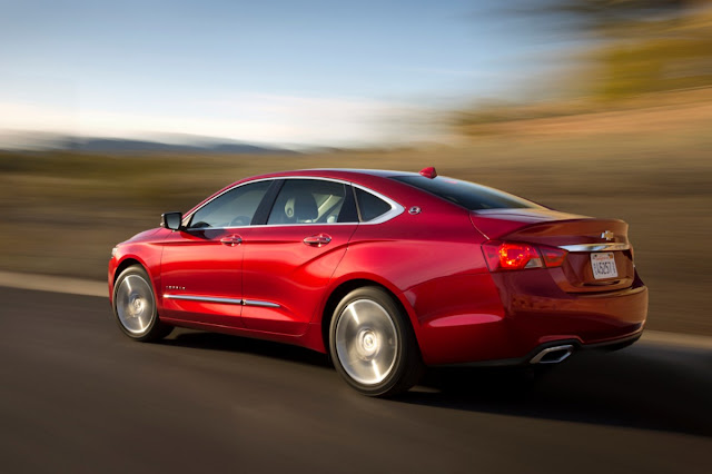 Rear 3/4 view of 2014 Chevrolet Impala