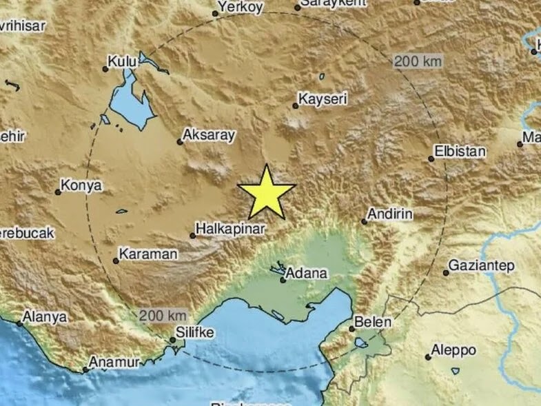 Σεισμός 4,9 ρίχτερ στην κεντρική Τουρκία
