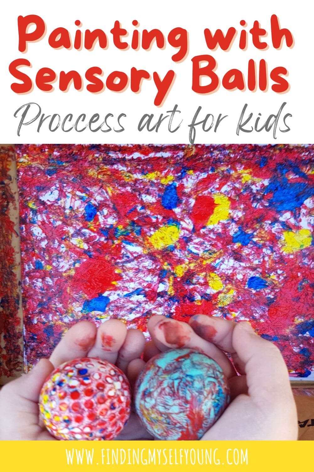 learn how to paint with sensory balls