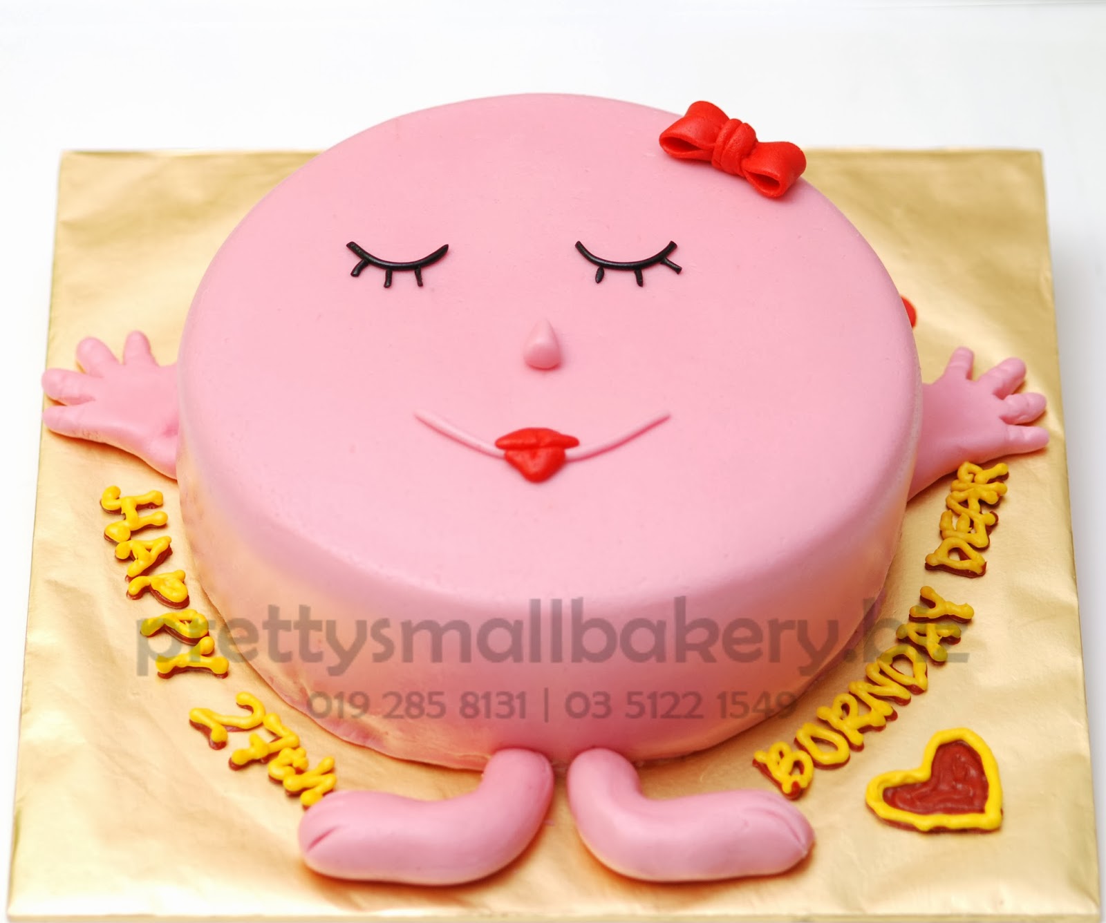 Kek smiley yang sangat cute - Prettysmallbakery