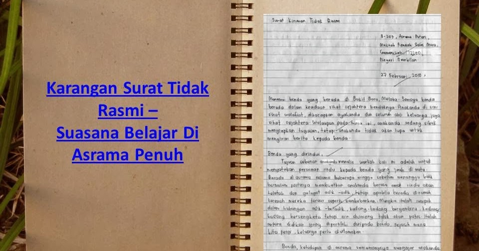 Format Surat Rasmi Dalam Bahasa Inggeris - Rasmi Re