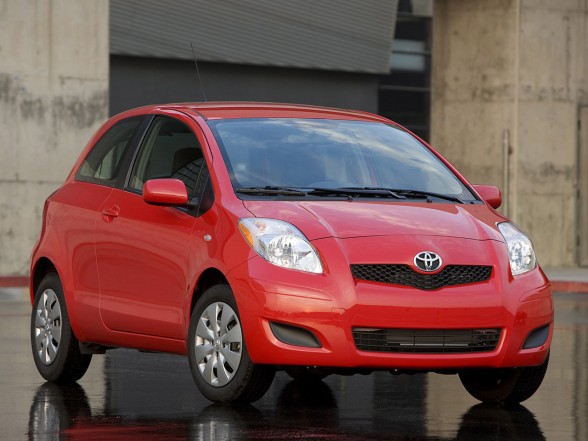 2009 Toyota Yaris Sedan Red Color