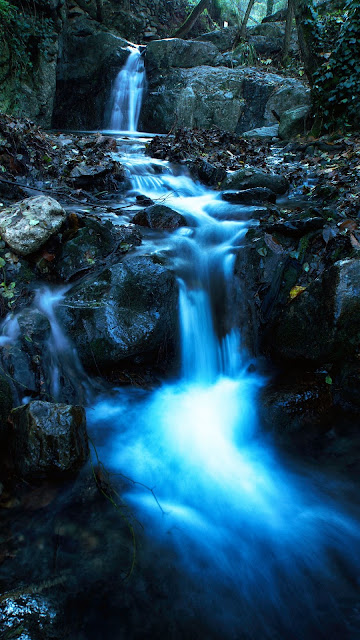 Nature, Waterfall, Stream, Stones