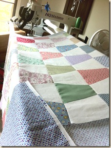 Tumbler ready for quilting