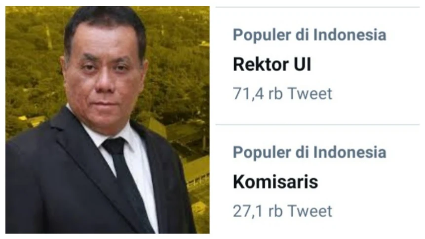 Pasca Statuta UI Diubah, #RektorUISakti Trending, Diolok-olok Warganet.