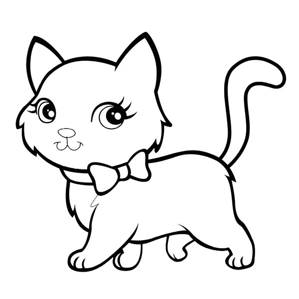 Desenhos de gatos e gatinhos para colorir, pintar e 